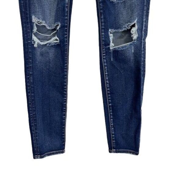 American Eagle Distressed Super Low Jeggings Skinny Jeans 8 - Picture 4 of 8